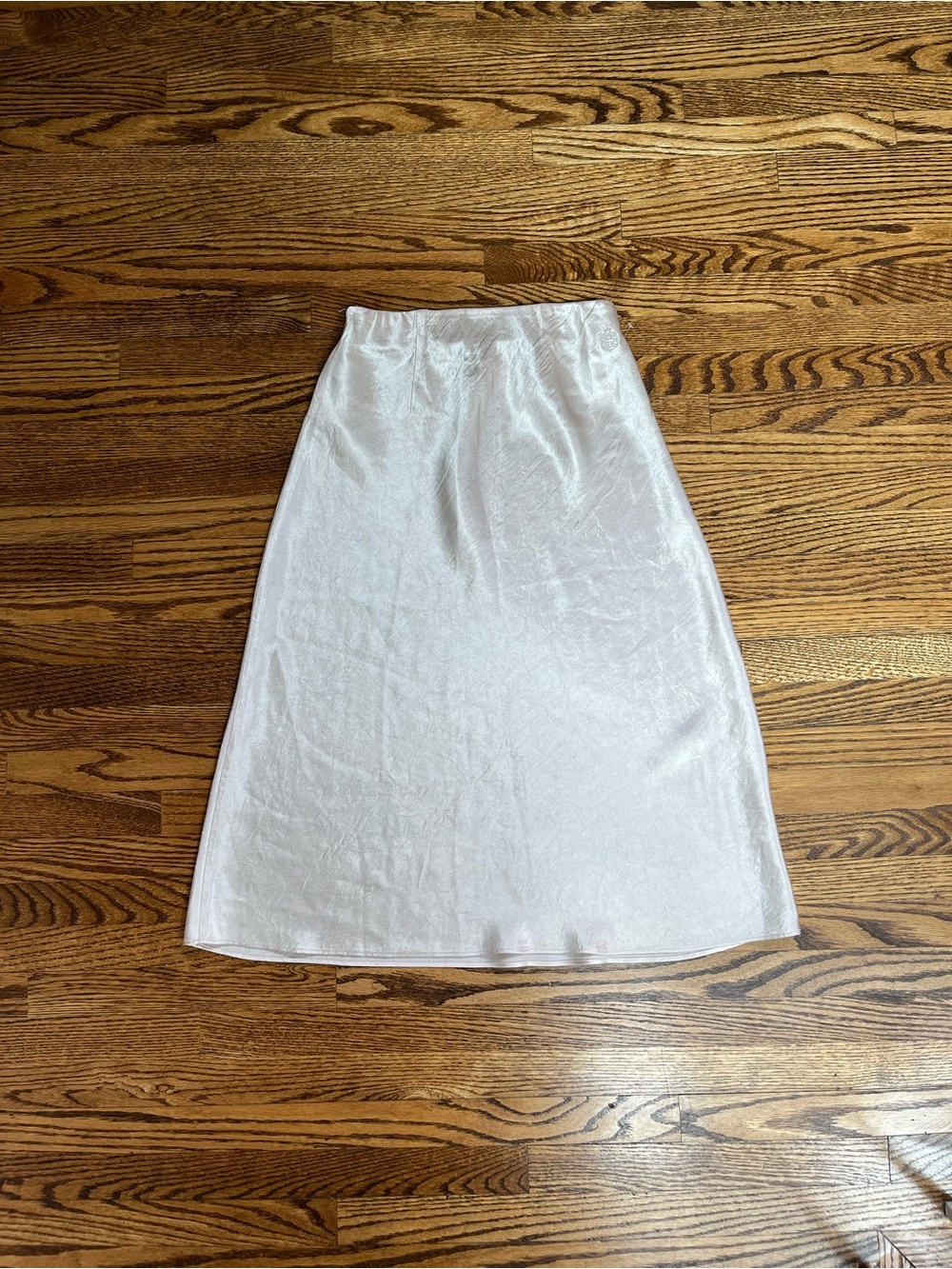 Babaton Bare Rose Satin Midi Skirt